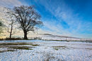 Blue sky snow
